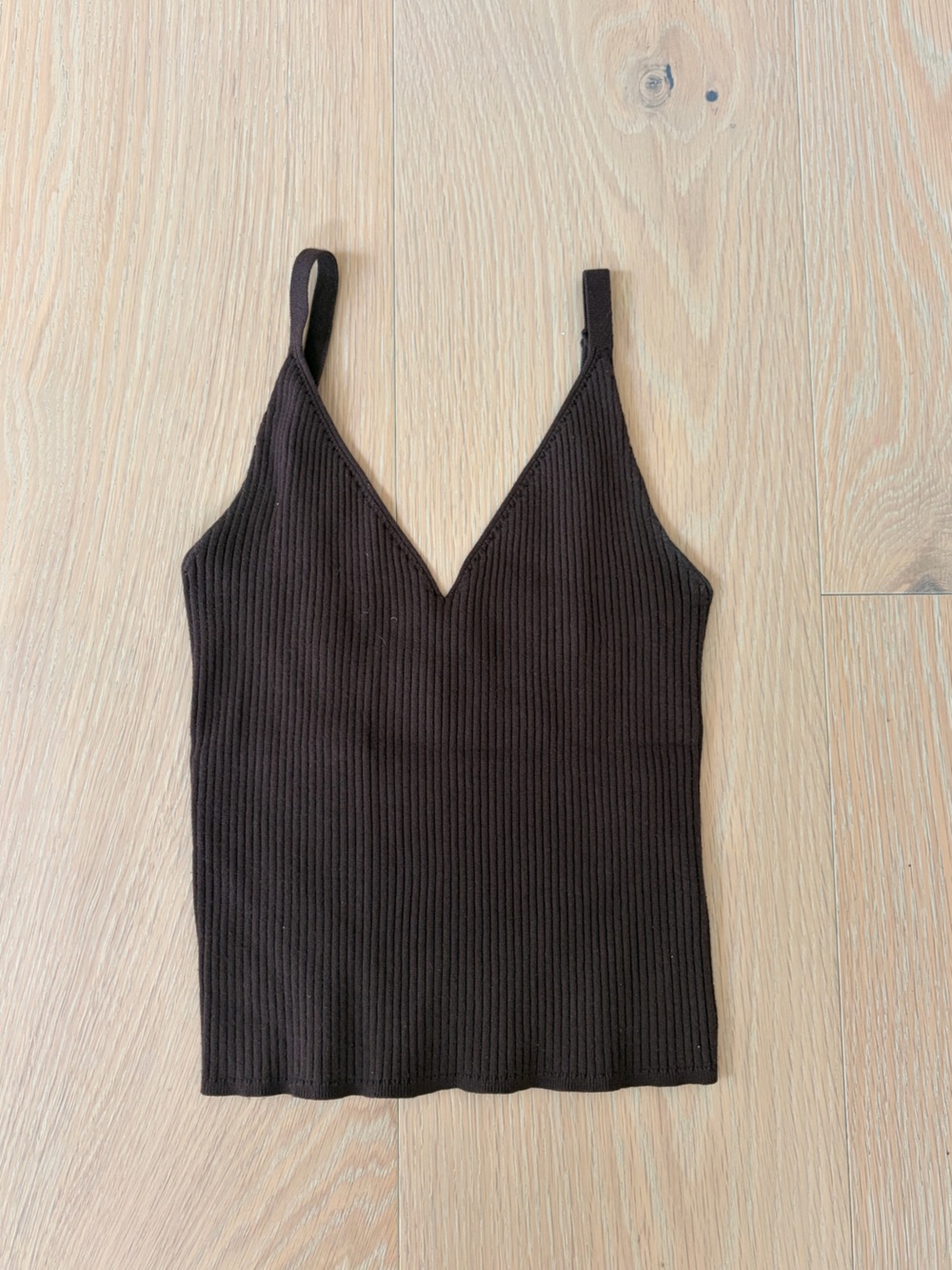 Wilfred (Aritzia) Ribbed Knit Tank Top Brown Size S